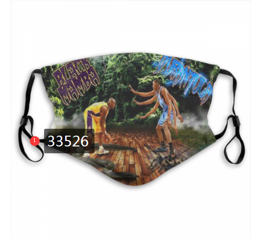 2021 NBA Los Angeles Lakers #24 kobe bryant 33526 Dust mask with filter->nba dust mask->Sports Accessory